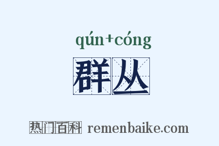 群丛是什么意思的图片